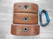 Zestaw chwytów wspinaczkowych - drewniane - set 49 - #green_point_climb
