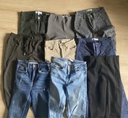 Paczka spodni spodnie różne rozmiary Zara Mango 32 34 36 rozmiary
