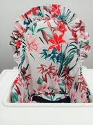 Wkładka, poduszka do krzesełka Antilop Ikea z falbanką-lilie