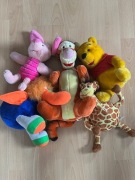 Zestaw maskotek pluszaków 5szt Średnie 25-35 cm stan bardzo dobry