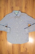 Koszula Scotch and Soda r. 12yr 152 cm szaro-biała dł rękaw paski bawełna 