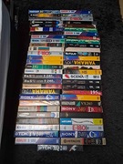 Kasety VHS zestaw 57 sztuk różne marki długości