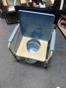 Krzesło Sedesowe Toaletowe Przenośne Z Regulacją Wysokości