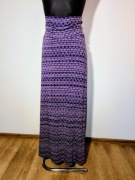 Lejąca długa maxi spodnica ze sztucznego jedwabiu r. XL/XXL