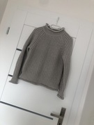 Popielaty sweterek 36 stójka ciepły akryl Blue Seven jak nowy 