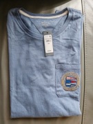 T-shirt Tommy Hilfiger z USA rozmiar L haft na kieszonce marynistyczny