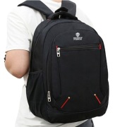 PLECAK MIEJSKI SPORTOWY TURYSTYCZNY NA LAPTOPA 15.6 WODOODPORNY CZARNY  