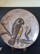 Ruscha wielki talerz ozdobny do powieszenia ptaki