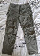 Spodnie cargo military wojskowe khaki H&M rozmiar M grunge rock metal
