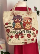 Torebka wakacyjna Corfu z materiału 