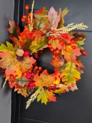 Wianek na drzwi jesienny