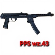 Pistolet Maszynowy Sudajewa PPS wz.43 stalowy plus dodatki.