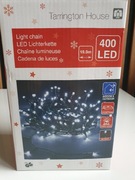 TH Łańcuch świetlny ICE WHITE Green  400 LED 19,9m