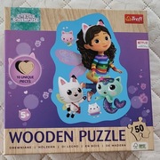 Puzzle drewniane Koci Domek Gabi 50 el. Wesoła Gabby