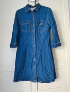 Długa koszula dżinsowa Stradivarius