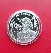 10 ZŁOTYCH AUSCHWITZ 2010 rok - srebro AG