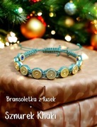 Własnoręcznie wykonana bransoletka militarna myśliwska z łusek. Handmade