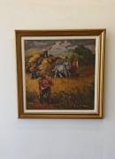 Obraz „Żniwa. Olej na płycie. Sygnowany.