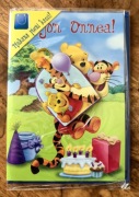 Disney kartka urodzinowa z Kubusiem Puchatkiem i Tygryskiem + koperta