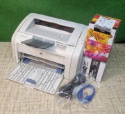 Drukarka laserowa HP 1018 -  nowy toner, komplet kabli - 4 935 str.