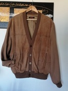 TORRAS LUKSUSOWA KURTKA BOMBERKA SILK SKÓRA NATURALNA WEŁNA 52