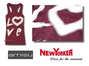 top Amisu New Yorker bokserka koszulka xxs 32 xs 