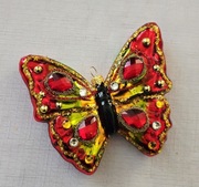 Bombki choinkowe 1szt. Duży piekny szklany motyl  szklane ozdoby 