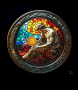 The Bitcoin Creation Vitraux Style XL autorstwa PLM-Art