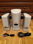 JBL Media 2000 głośniki komputerowe 2.1 PC vintage retro bass gaming mocne 