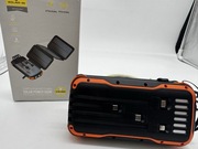 solar power bank survivalowy 27000mah panele słoneczne latarka kable