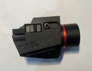 Latarka taktyczna LED czerwony laser, mocowaniem na szynę Picatinny