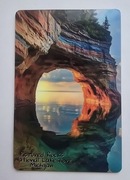 Magnes na lodówkę USA Stany Pictured Rocks National Lakeshore Michigan(34).