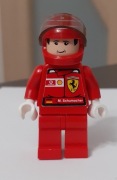 Lego Racers F1 Ferrari - M. Schumacher with Helmet  - rac022s