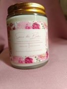 Świeca naturalna sojowa Dzień Babci zapach Lilia handmade