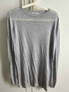 Sweter damski pulover szary z rozcięciem ZARA r. 36 S