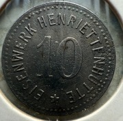 10 Pf Przemków EISENWERK HENRIETTENHUTTE Fe