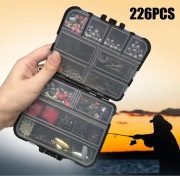 Dwuwarstwowy zestaw narzędzi 226 sztuk do połowów