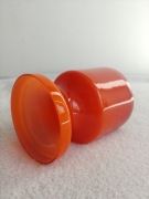 Wazon szklany skandynawski pomarańczowy retro