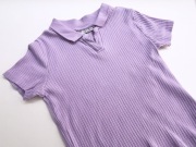 bluzka "polo" z prążkowanej dzianiny bawełnianej 146/152