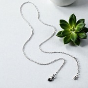 Naszyjnik minimalistyczny srebrny stal nierdzewna damski elegancki