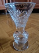 Kryształowy wazon PRL! Wysokość 15cm POLECAM!