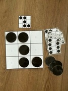 Układanka Montessori  – czarne kółka na rzepy | Gra logiczna dla dzieci