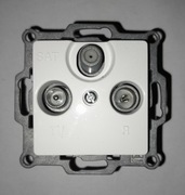 Gniazdo RTV-SAT Końcowe LEGRAND CARIVA białe - nowe