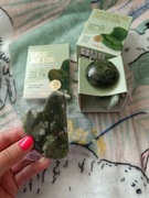 Zestaw masażer masażery do twarzy jade stone jadestone Gua Sha masaż jadeit