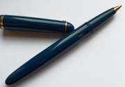 Pióro wieczne Lamy 99e Petrol Blue vintage złota stalówka B