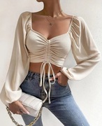 Top,bluzka śmietanka, ecri 