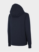 4F M Bluza hoodie dresowa bardzo Gruba ciepła ciemny granat zimowa