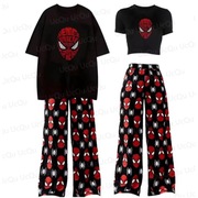 Piżama dla Par Spider Man Zestaw Koszulka i Spodnie