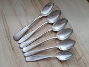 PRZEDWOJENNE SREBRZONE ŁYŻECZKI RÓŻNE MONOGRAM