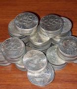 200 zł Olimpiada XXX Lat PRL Zestaw srebrnych monet 50 szt Mapka